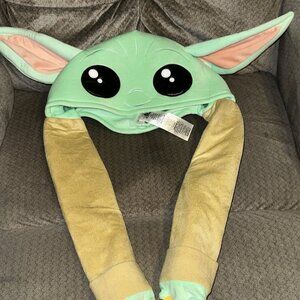 Disney Parks Star Wars Mandalorian Yoda Grogs Character Hat W/ Movable Ears NEW